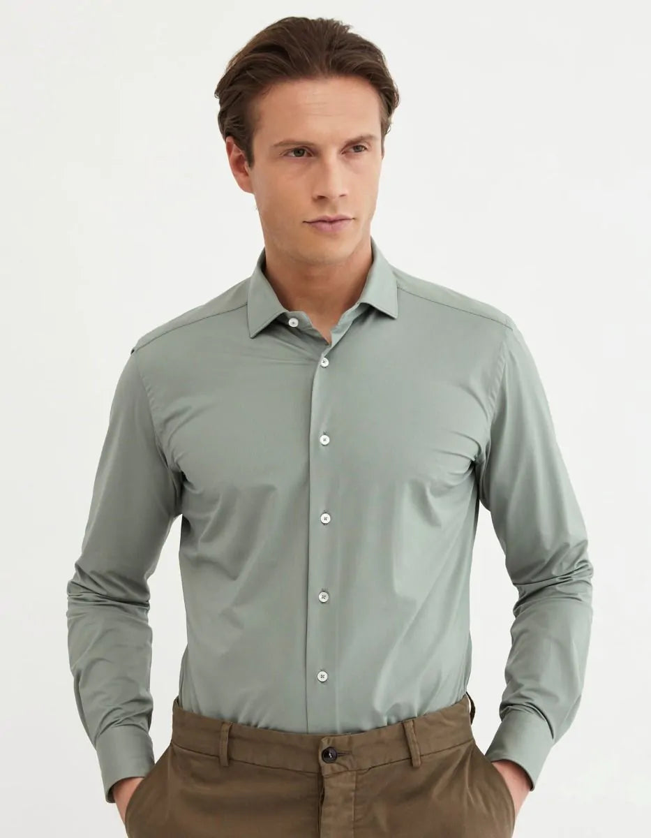 CHEMISE SUR MESURE XACUS GREEN ACTIVE