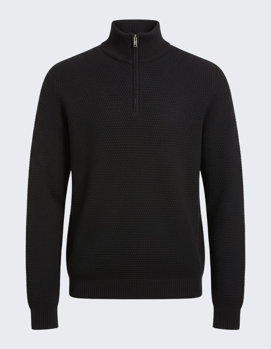 HANNES ROETHER LONG SLEEVE SWEATER - BLACK
