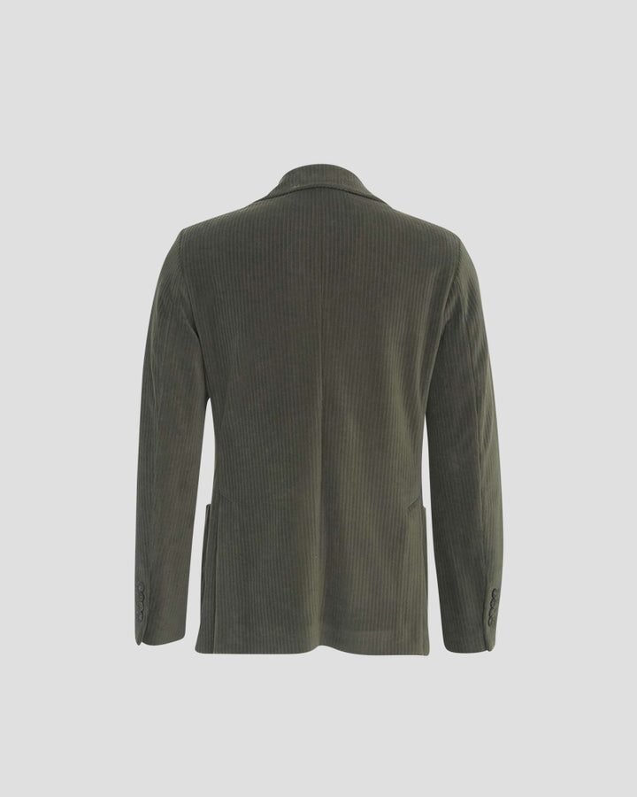 Corduroy Single-breast blazer - Green
