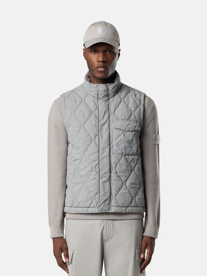 Stone Island Ghost G100011 Nylon smerigliato with PRIMALOFT®-TC vest - Dust Grey