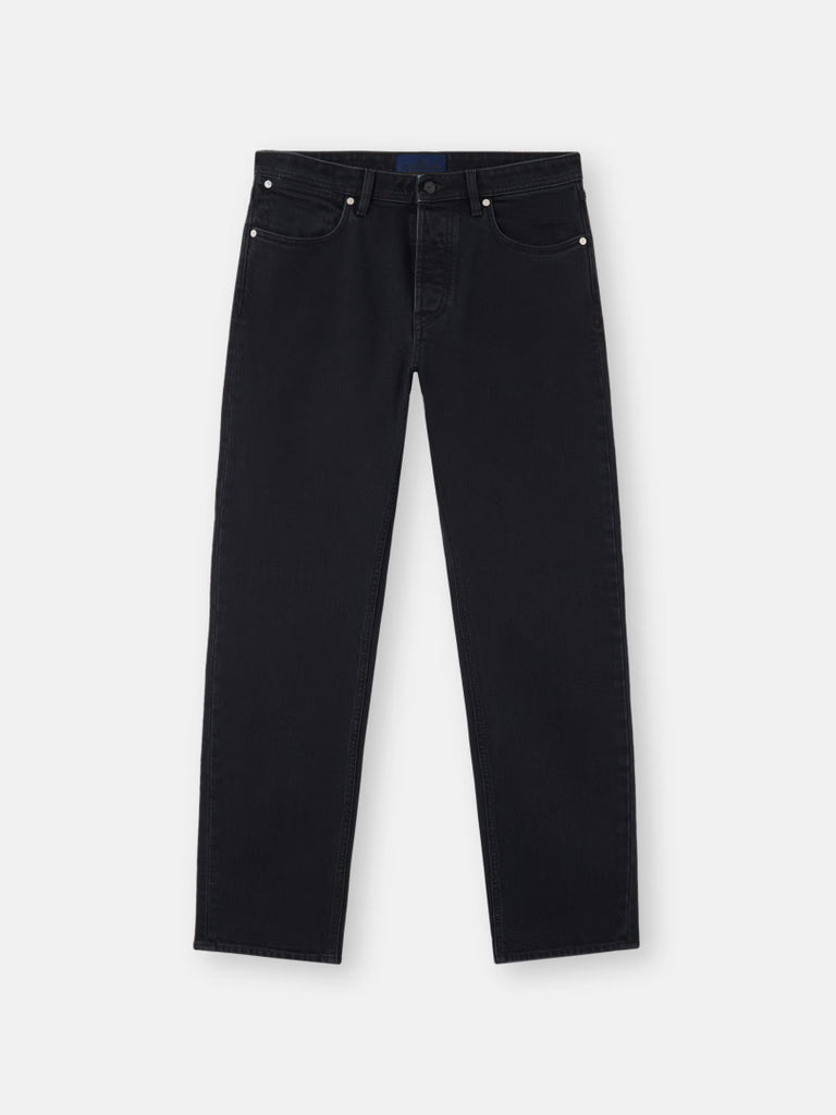 BLACK RINSE SLIM FIT JEANS