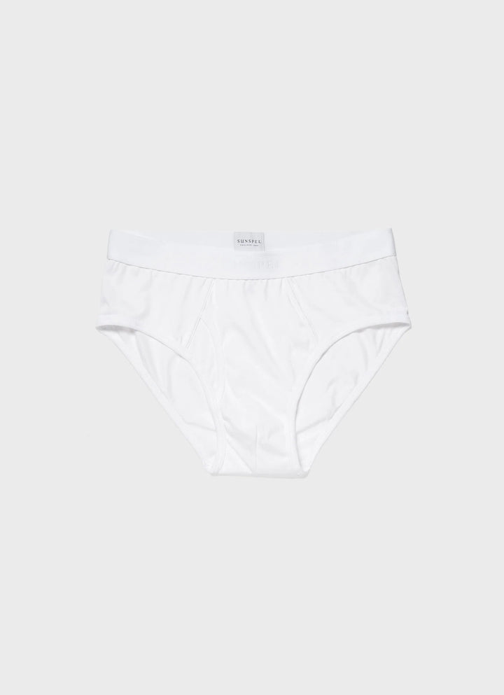 Superfine Cotton Briefs - White