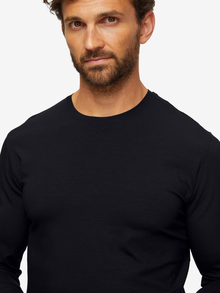 Basel Micro Modal Long sleeve - BLACK