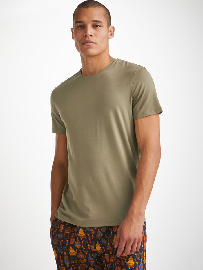 Basel Micro Modal Stretch short sleeve - Khaki