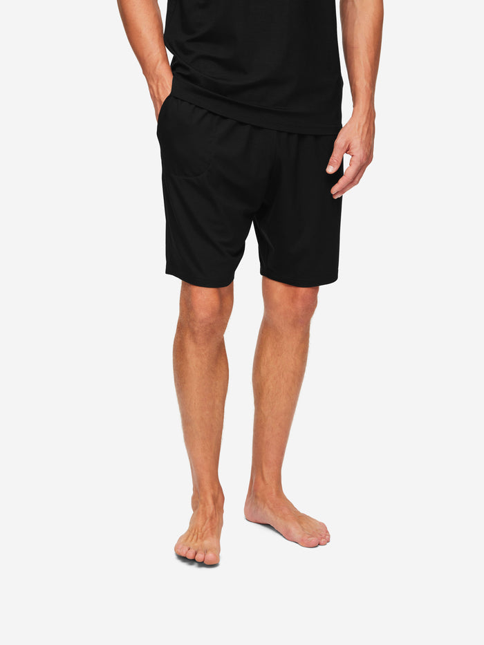 Basel Micro Modal Shorts Black Black L MENS Collection