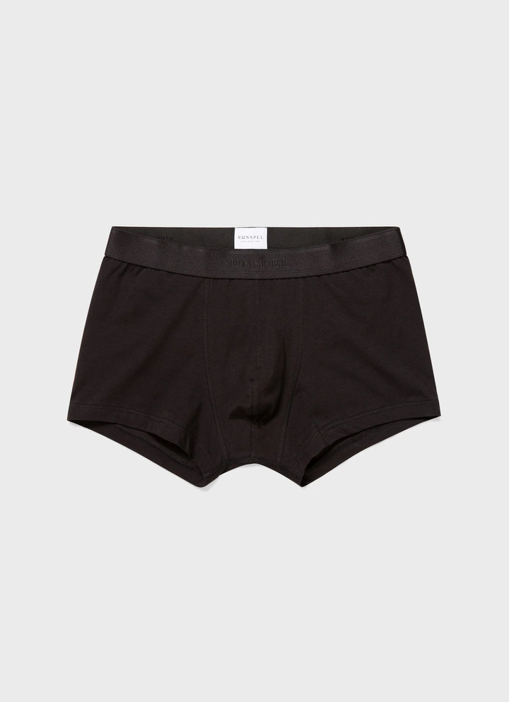 Stretch Cotton Trunks - Black