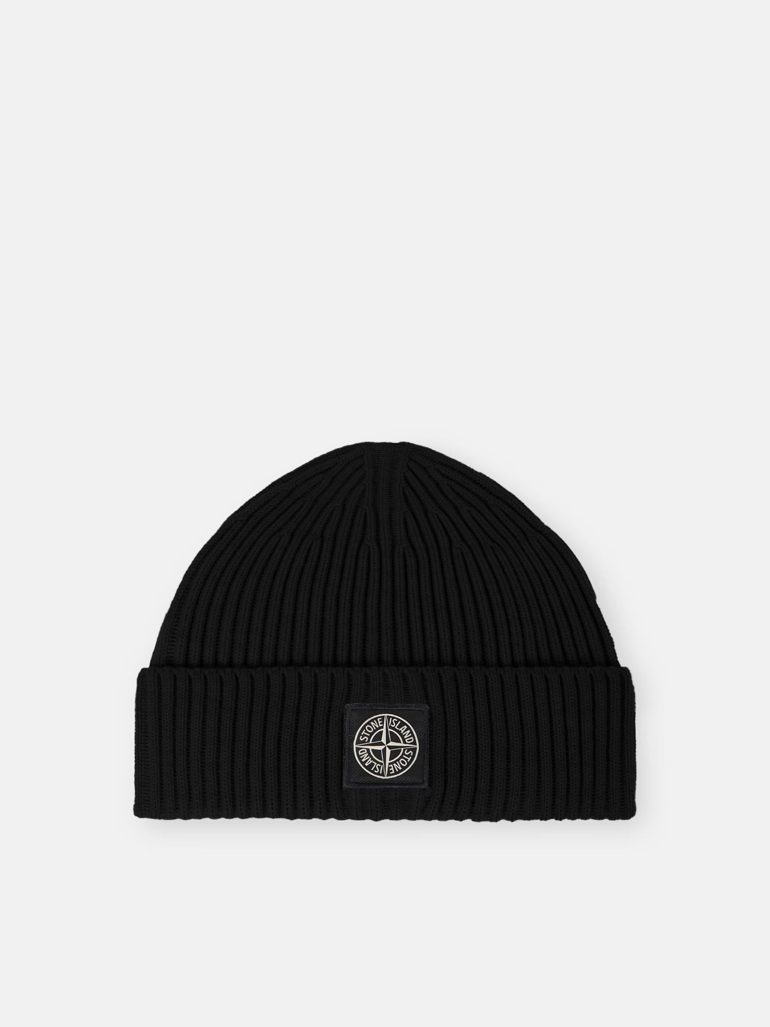 FULL RIB RWS WOOL BEANIE - BLACK