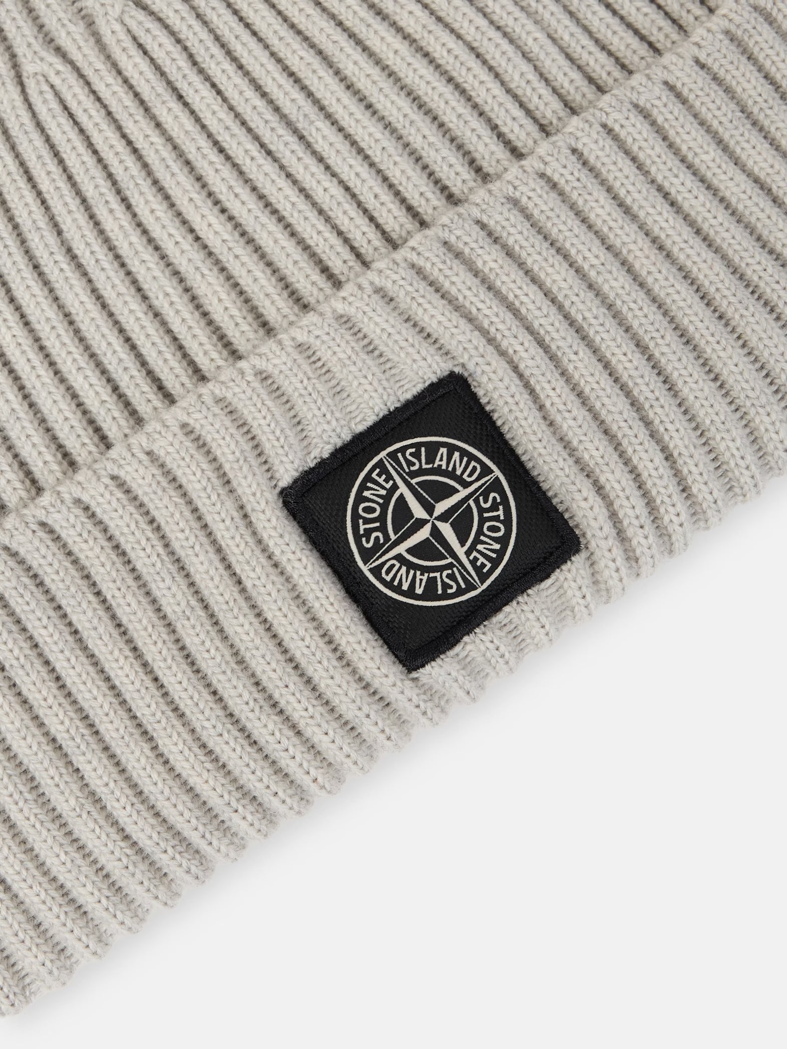 FULL RIB RWS WOOL BEANIE - SAND MELANGE