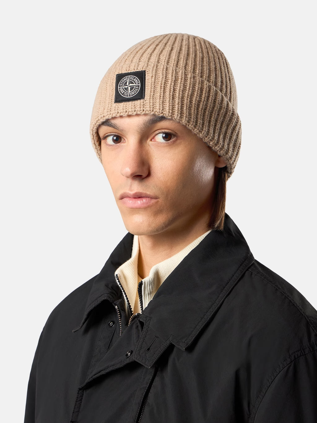 LIGHT RWS GEELONG WOOL BEANIE - BISCUIT