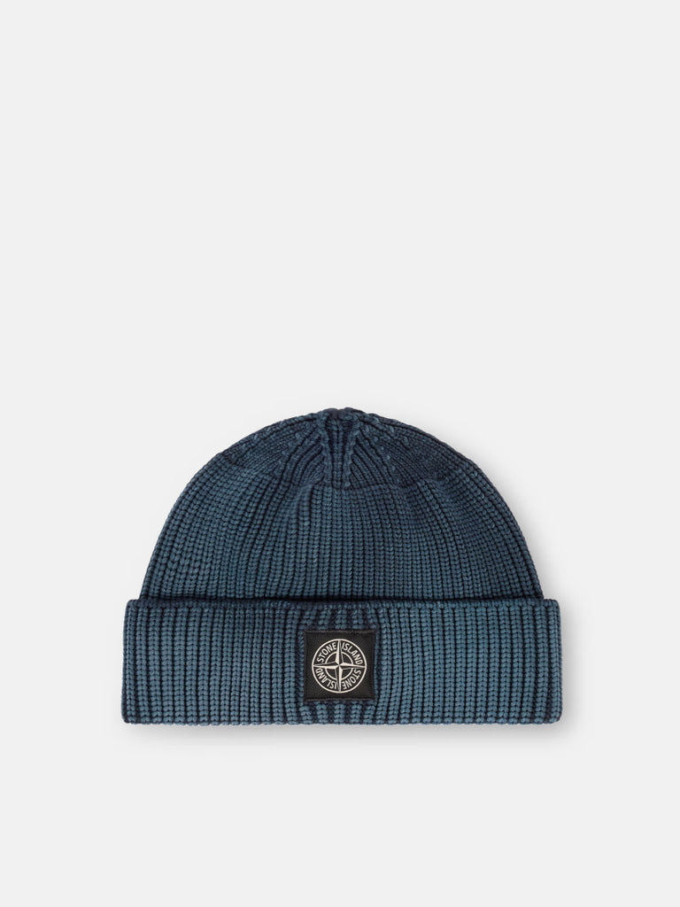 BLUE BEANIE WITH COMPASS LOGO