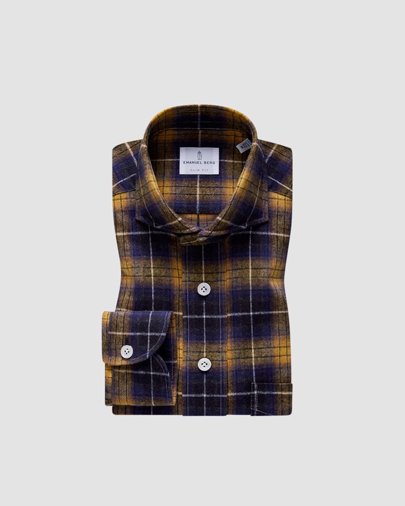 FLANNEL SPORT CASUAL SHIRT - Yellow