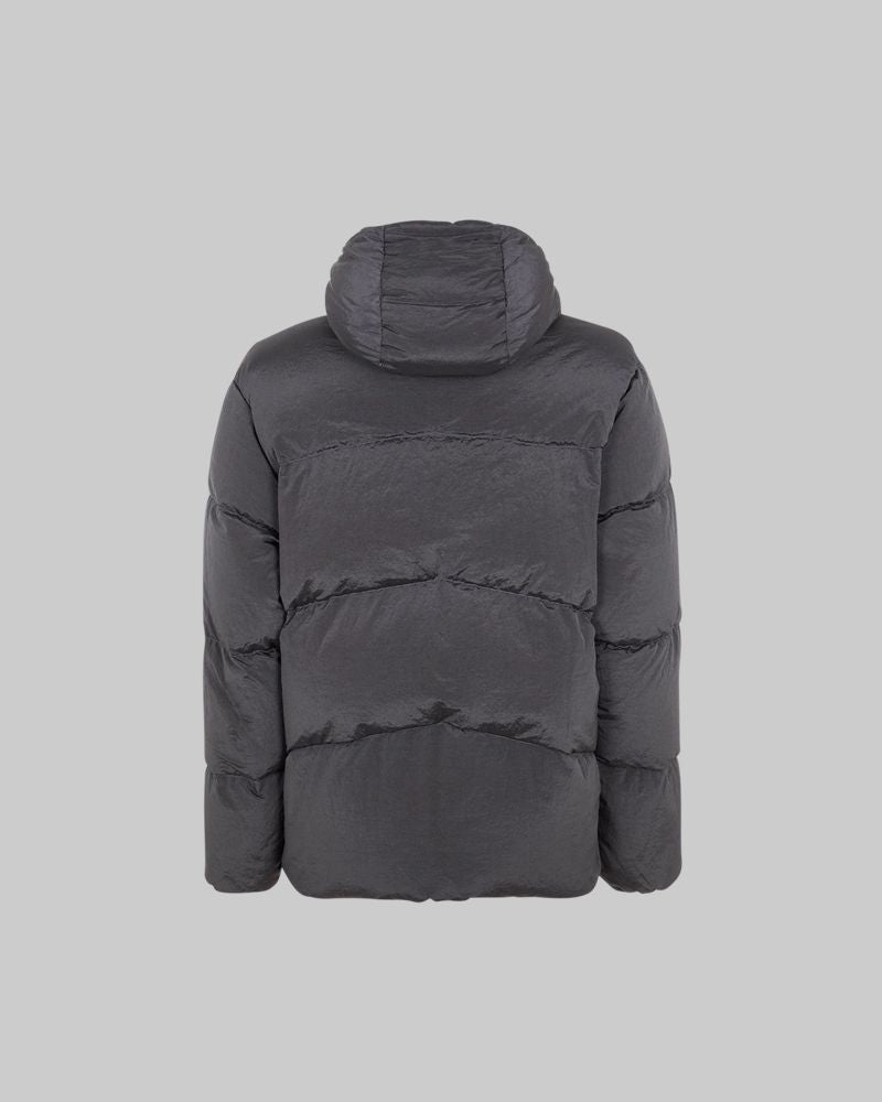 NYLON METAL IN ECONYL® REGENERATED NYLON DOWN_REVERSIBLE - Lead grey