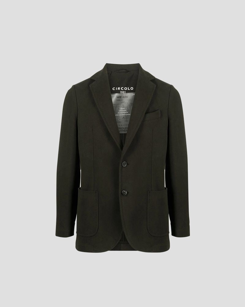single-breasted jersey blazer  - CAPERS