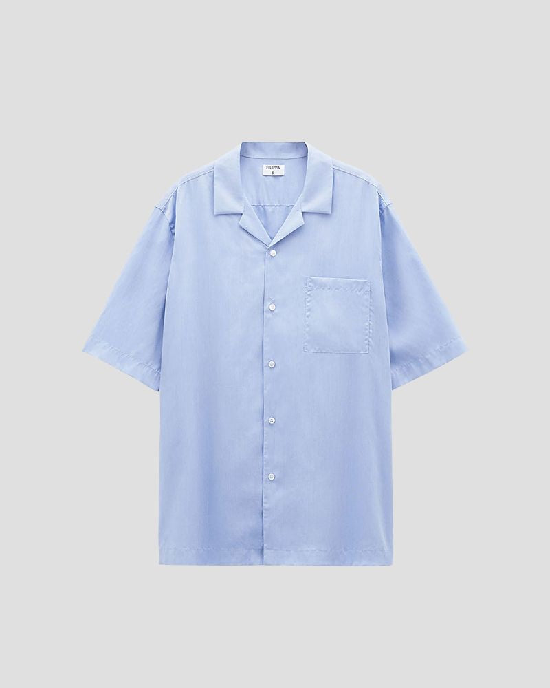 Short Sleeve Shirt - Washed Blue