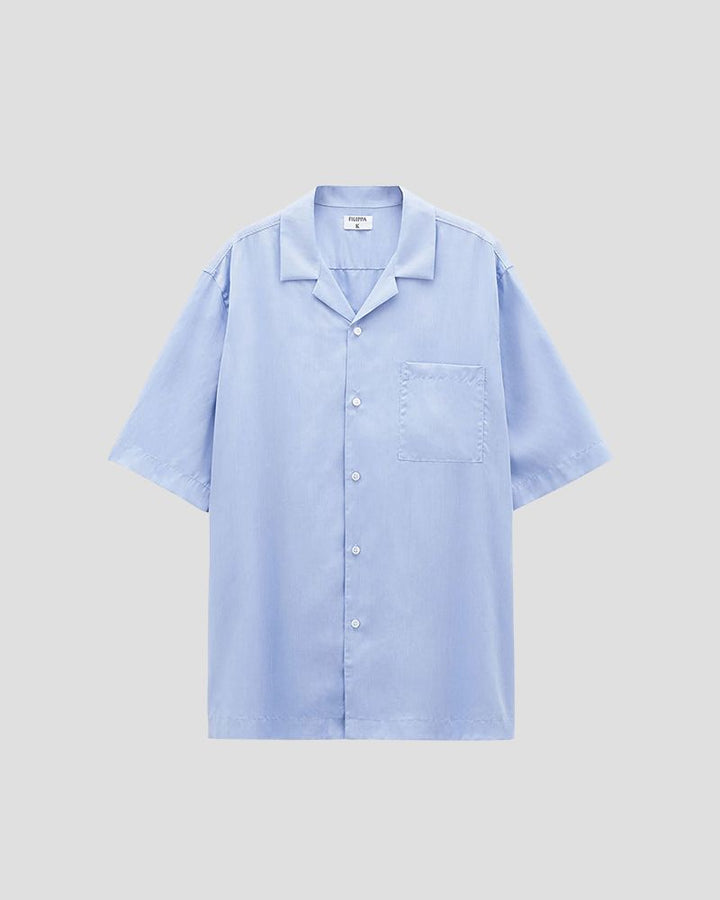 Chemise à manches courtes - Bleu lavé