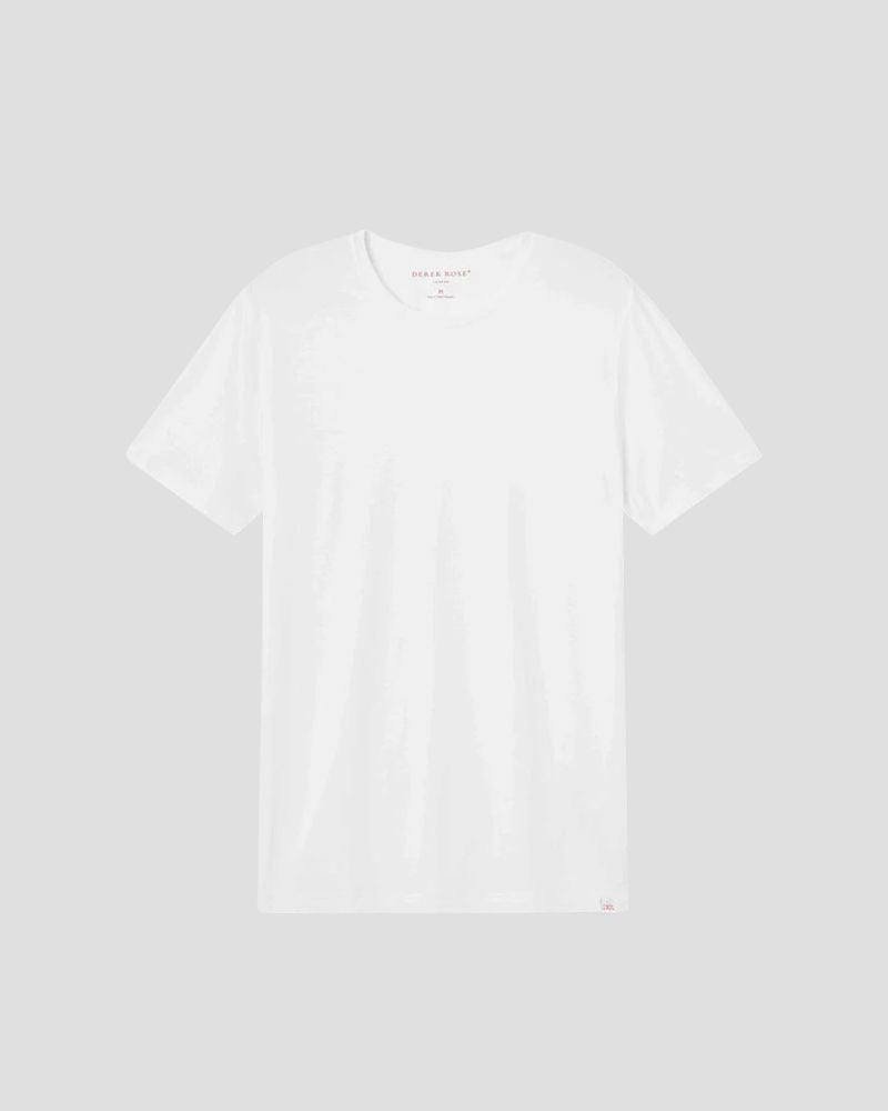 Basel Micro Modal Stretch short sleeve - White