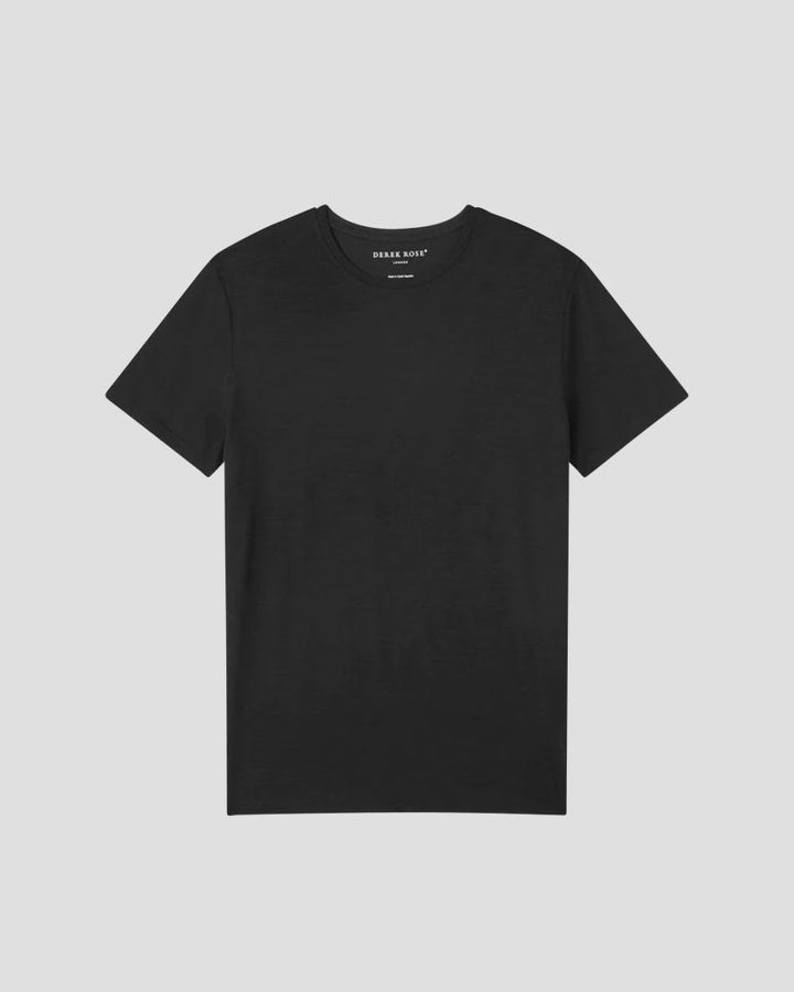 Basel Micro Modal Stretch short sleeve - BLACK