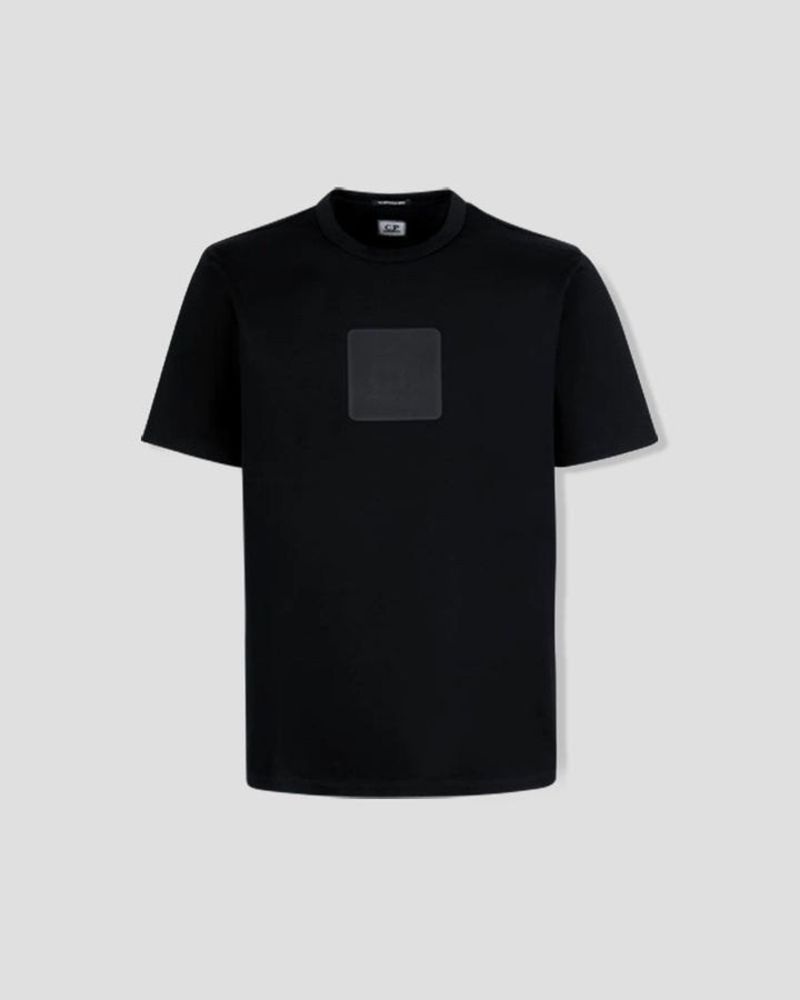 Mercerized Jersey Logo Badge T-shirt - Black