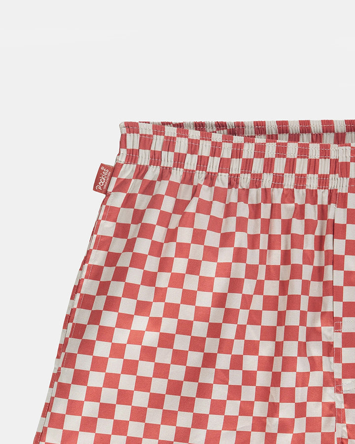 Boxer - Rouge à carreaux
