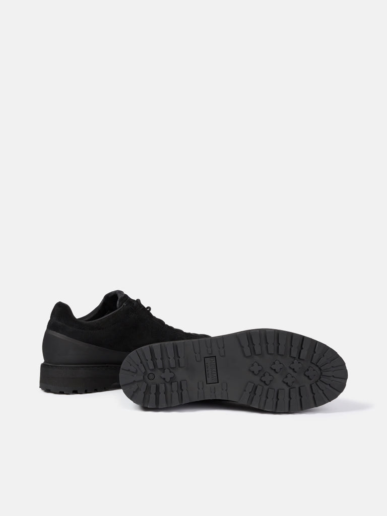 BLACK LACE UP SUEDE SHOES