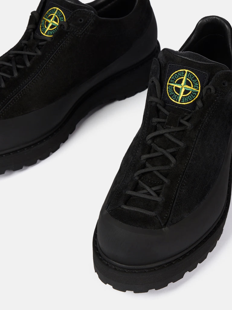 BLACK LACE UP SUEDE SHOES