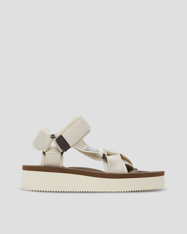 DEPA-2PO Sandals -  Ivory and Brown