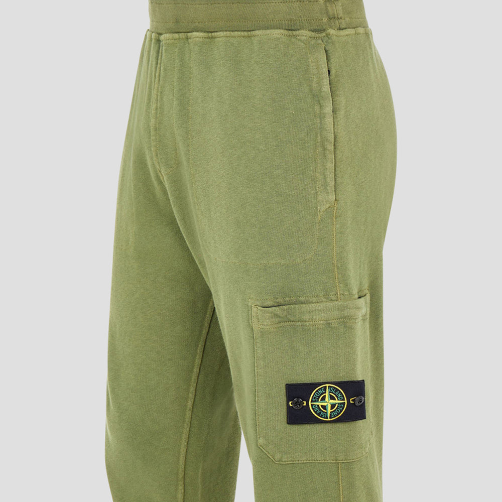 62260 Malfile' Fleece Garment Dyed 'Old' Effect - Olive Green