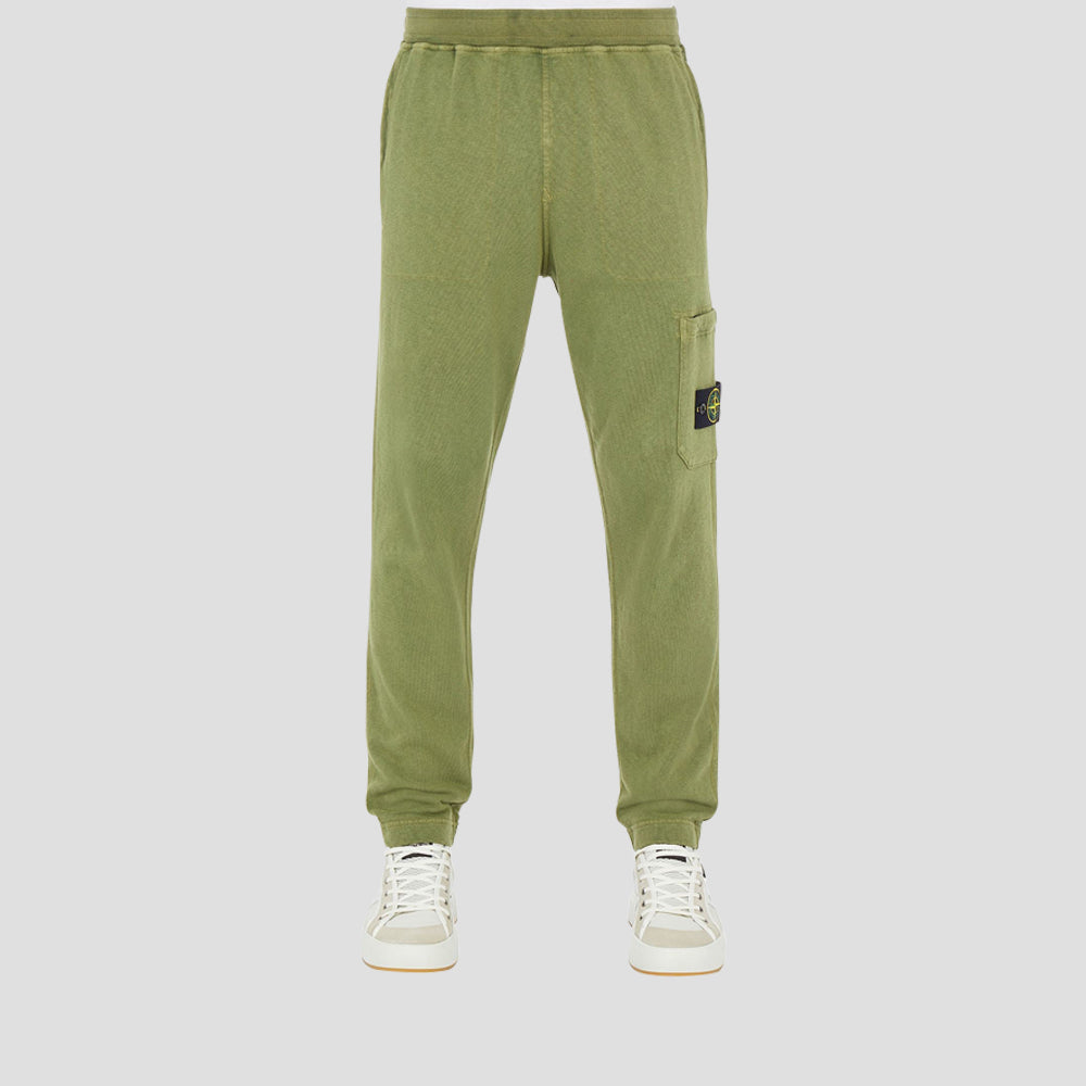62260 Malfile' Fleece Garment Dyed 'Old' Effect - Olive Green