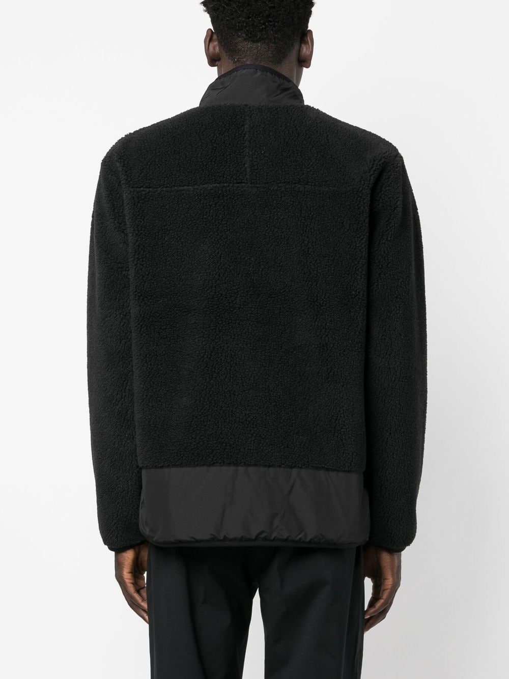 zip-up fleece jacket - Black