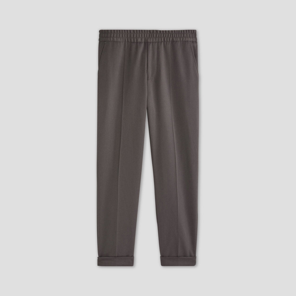 Terry Cropped Trousers - Taupe