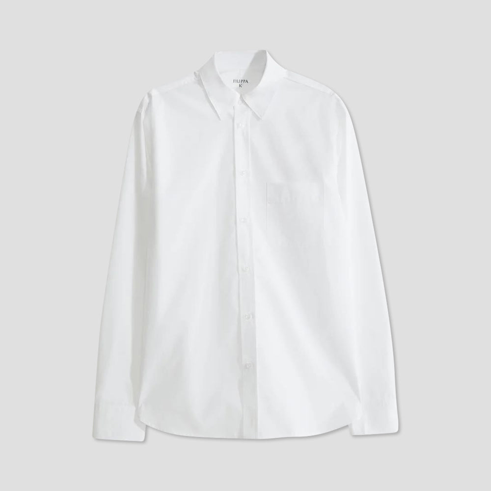 Rob Poplin Shirt - White