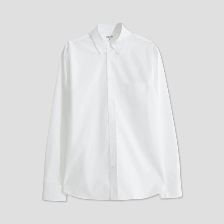 Rob Poplin Shirt - White