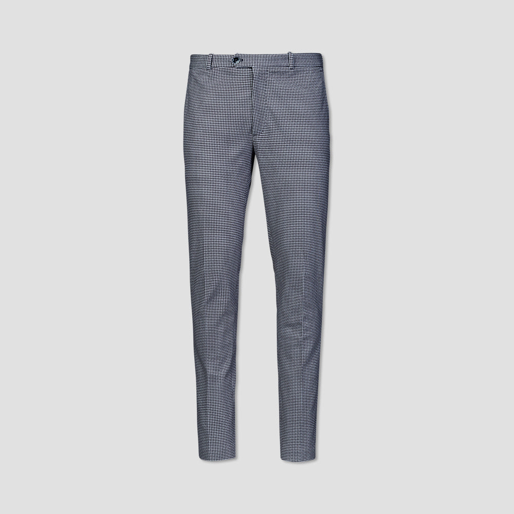 Micro Pied De Poule Trousers - Grey