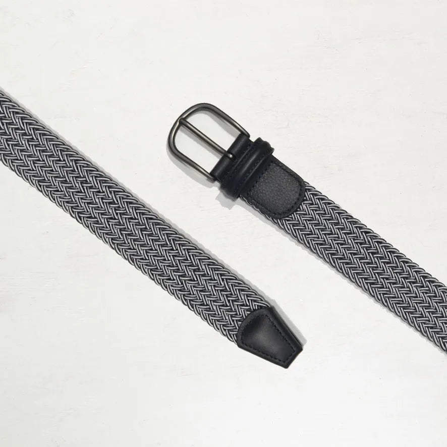 Anderson Elastic Belt - Navy and White