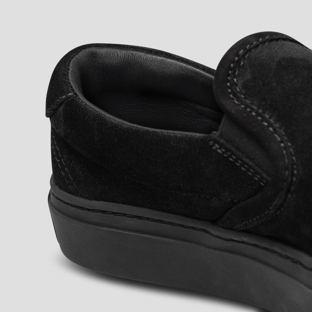 Garda Slip-On Sneakers - Black Suede