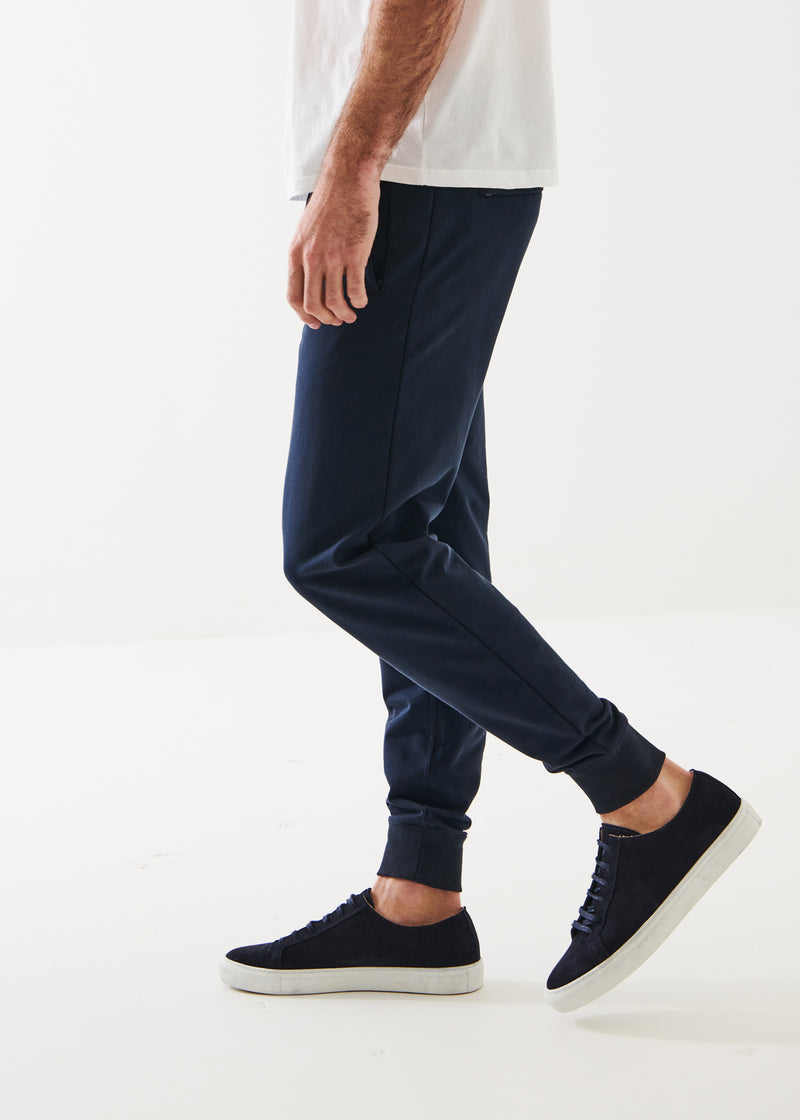 PIMA COTTON FRENCH TERRY JOGGER - Midnight - sale