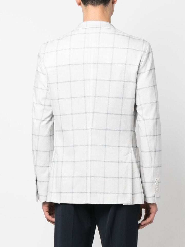 checked slim-fit blazer - Sugar