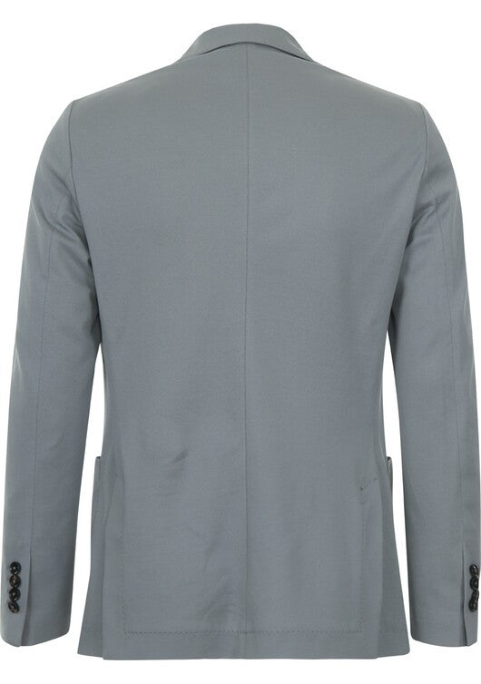 single-breasted blazer - Denim